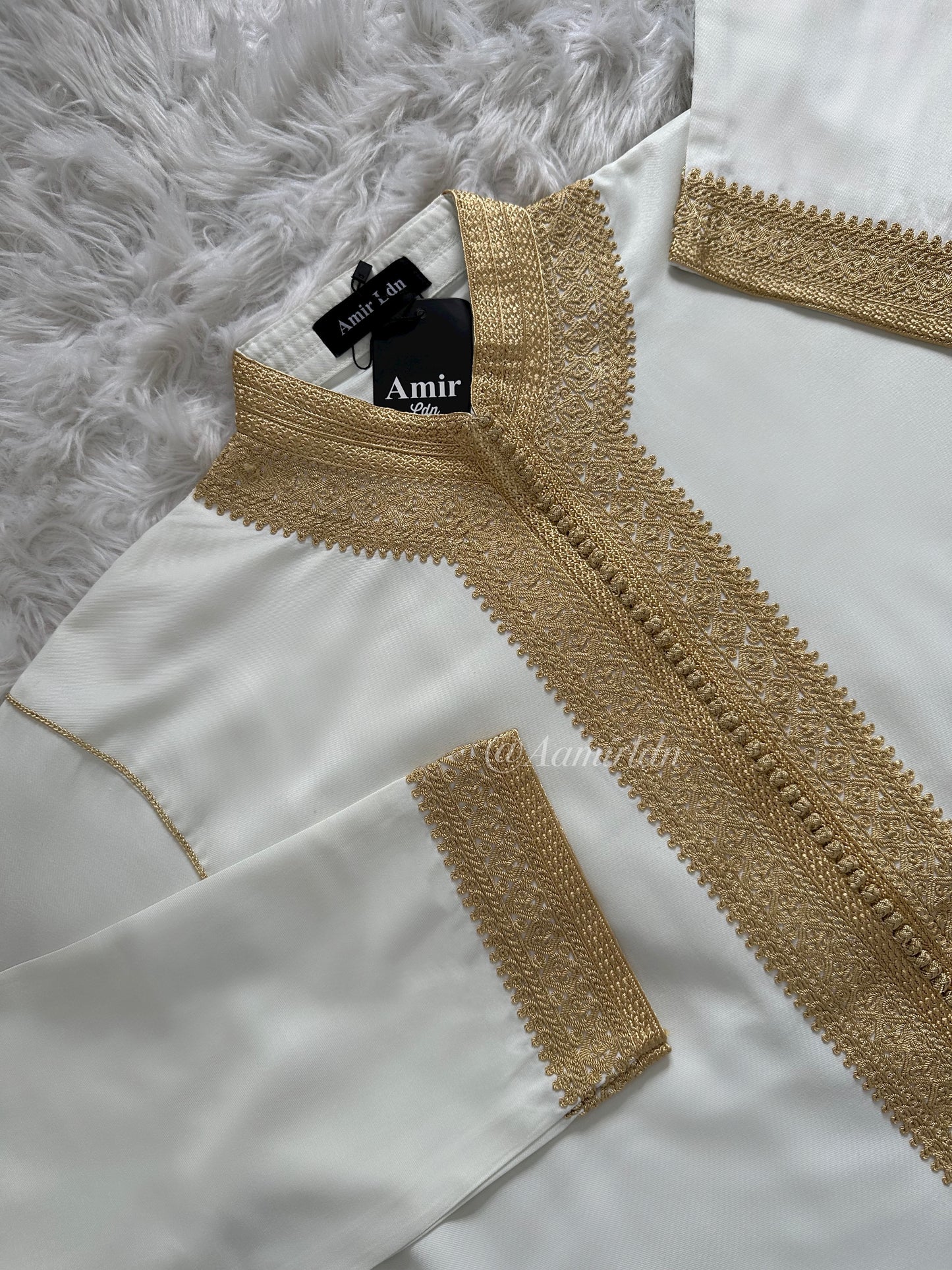 Gold on Off-White